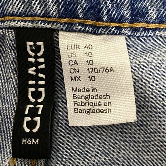 H&M Embroidered Mom Jeans Womens 10 Aztec Boho Southwestern Retro Cowgirl Casual - Picture 6 of 11